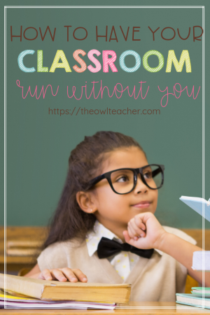 Classroom management is always important, but if you really drive home your procedures and routines, then it's possible to have your classroom manage itself! I was running late to work one day, and my neighboring teacher covered my room for the few minutes that I was late. She raved on and on about how my students and classroom ran without me. So, learn my few tips to help you accomplish this with your classroom, too!