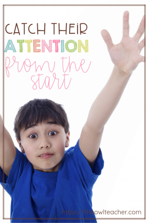 The unfortunate truth is that teachers today are competing with electronics in order to get students' attention in the classroom. This is a tough obstacle to be up against! To try help my fellow teachers start their lessons out strong, I'm sharing 20 ways to catch their attention in this post.