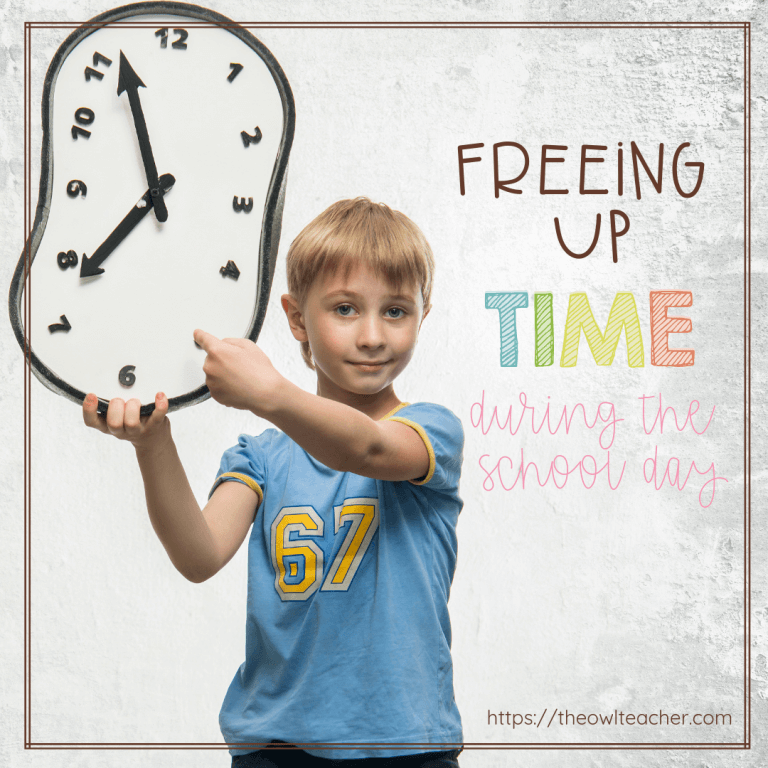 One of the age-old questions of teaching is about how teachers can free up time during the school day. While I know no one is perfect, and there are always miles of demands placed upon teachers, I've compiled a list of several things teachers can do to free up time in the classroom. Start saving yourself time NOW!