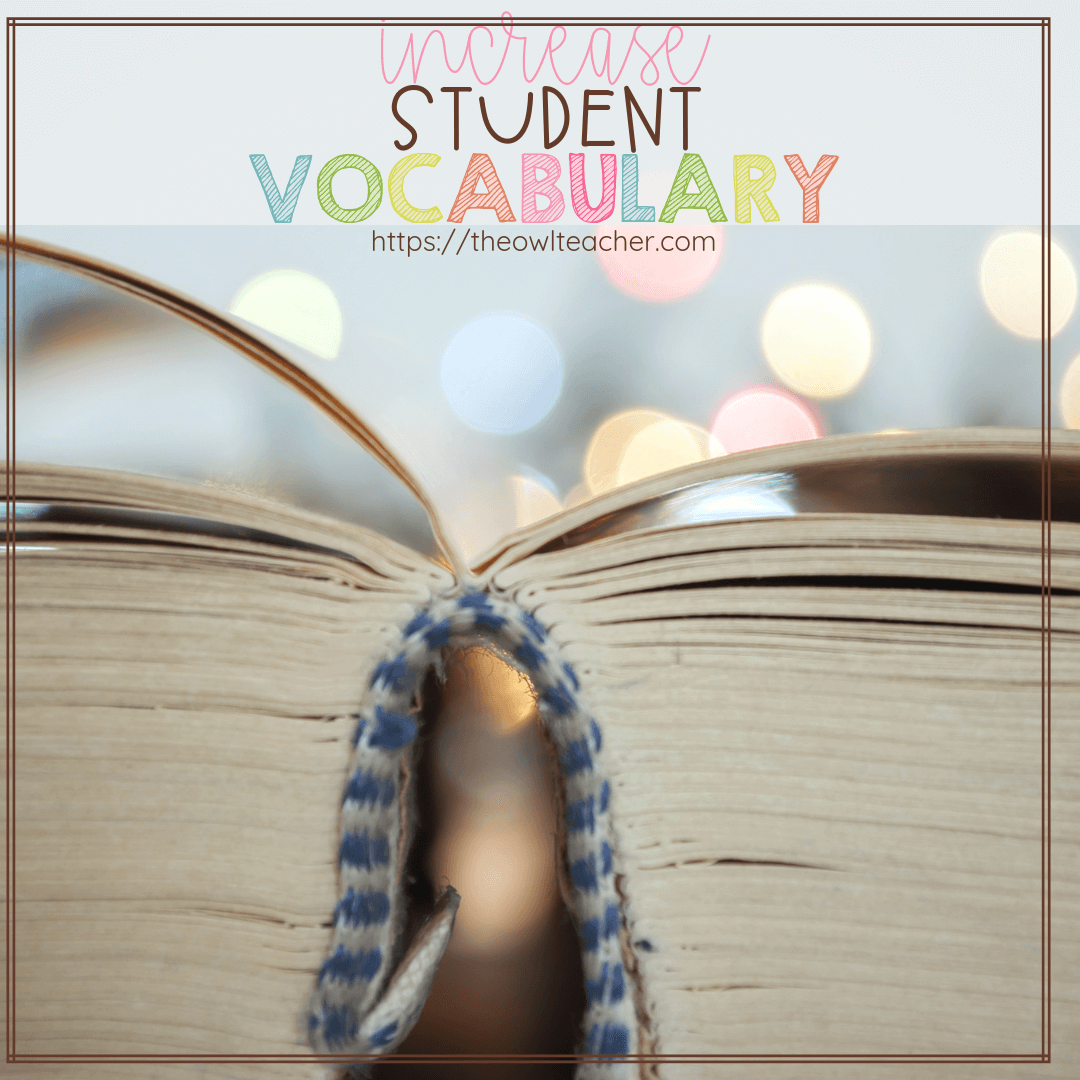 A child's socioeconomic status highly influences his or her vocabulary attainment, but regardless of that, you should use a variety of ways to increase your students' vocabulary. I share several ideas in this post, and I've included a free chart that you can download, as well!