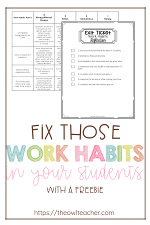 Every year, teachers seem to be taken by surprise by some of their students' work habits. Sometimes, kids just really have never been taught work habits! I share several tips for correcting this problem, as well as a couple of freebies that you can download and start using right away, in this post.