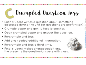 If you're bored with the same informal assessments such as the ticket out the door, check out this list of assessment ideas that are low prep and engaging for your classroom. This blog post includes an A to Z list of ideas for informal assessments with a FREE printable.