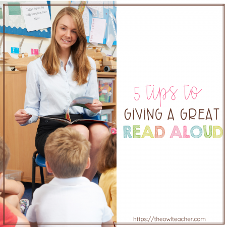 Giving a great read aloud is tantamount to helping kids enjoy reading. In this post I share five tips to giving a great read aloud, as well as three tips for choosing the right read aloud. There are a few important factors that go into making read aloud time fun and successful for kids!