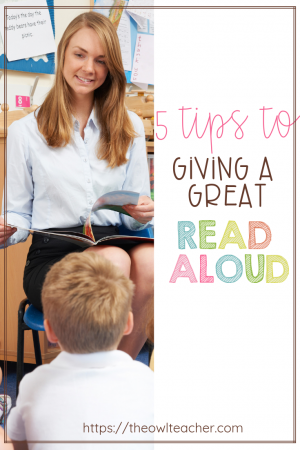 Giving a great read aloud is tantamount to helping kids enjoy reading. In this post I share five tips to giving a great read aloud, as well as three tips for choosing the right read aloud. There are a few important factors that go into making read aloud time fun and successful for kids!