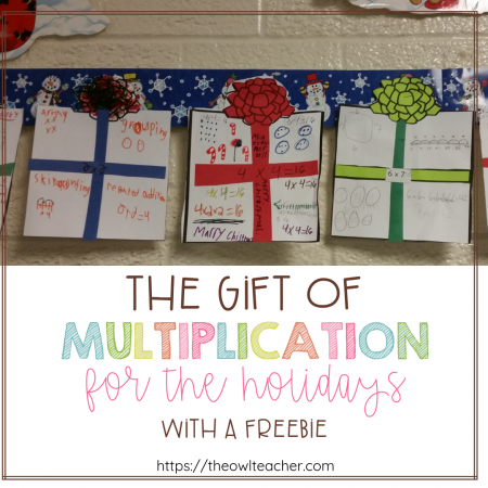 Give your students the gift of multiplication this year with this fun holiday activity! It has a freebie waiting for you to get your students started to practice this important math skill!