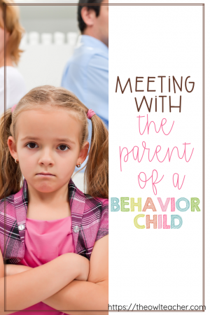 Meeting with the parent of a behavior child does not have to be scary with these tips and ideas! Check out this post with step-by-step help!