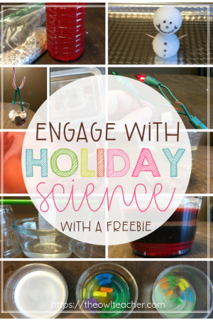 Engage your students this Christmas with holiday science! Check out these hands-on science experiment activities that your students will love - plus get a FREEBIE!