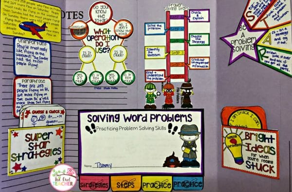 Problem solving tends to REALLY throw students for a loop when they're first introduced to it. Up until this point, math has been numbers, but now, math is numbers and words. I discuss four important steps I take in teaching problem solving, and I provide you with examples as I go. You can also check out my math workshop problem solving unit for third grade!