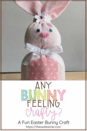 Are you looking for a cute Easter or springtime craft? This Easter bunny craft fits the ticket! In this post, I explain step-by-step how to make this craft, what materials you need for it, and how you can use it. Click through to read the whole post!