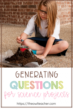 Generating questions for science projects using question stems is a great way to build critical thinking skills and perfect for differentiating instruction! Click through to read a few different types of question stems you can use in the classroom and to get tips on how to best utilize the practice of generating questions with students!