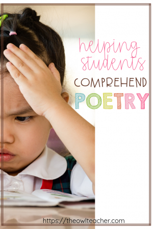 Help your students comprehend poetry with these close reading ideas and steps that are sure to engage and help even your struggling readers of any grade! There are four steps to work through with your students to make poetry accessible and fun. Click through to learn more!