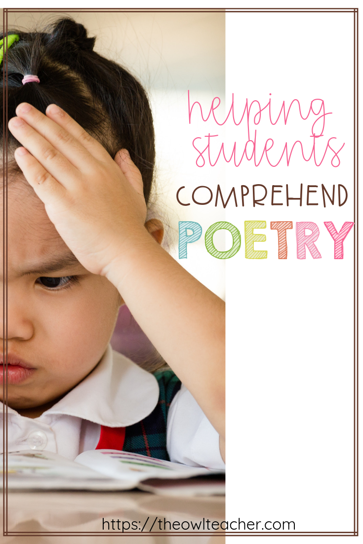Help your students comprehend poetry with these close reading ideas and steps that are sure to engage and help even your struggling readers of any grade! There are four steps to work through with your students to make poetry accessible and fun. Click through to learn more! via @deshawtammygmail.com