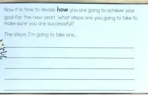 New Years Resolution and Goals Flip Book