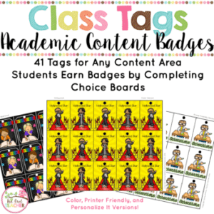 Academic Badges (Brag Tags Evolved into Class Tags!)