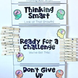 Growth Mindset Behavior Clip Chart Board {EDITABLE too!}