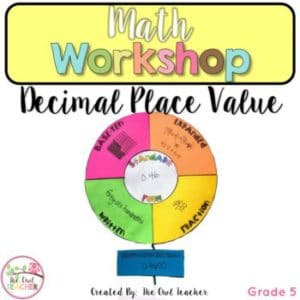 Decimal Place Value Math Workshop Lesson Plan Unit