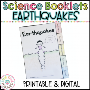 Earthquakes Science Investigation Booklet Printable & Digital