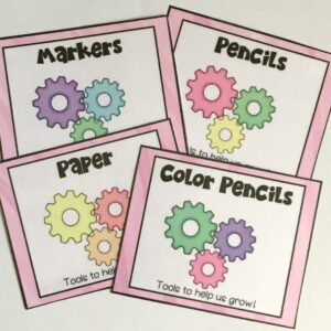 Growth Mindset Classroom Editable Labels