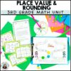 Place Value and Rounding Math Unit 3rd Grade Hands-On Lessons & Games ...