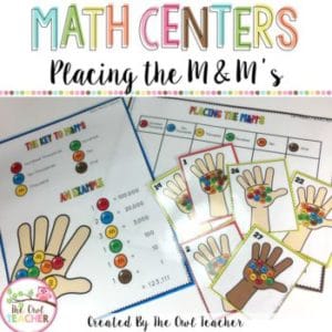 Math Centers (Place value and Multiplying by 10 Game)