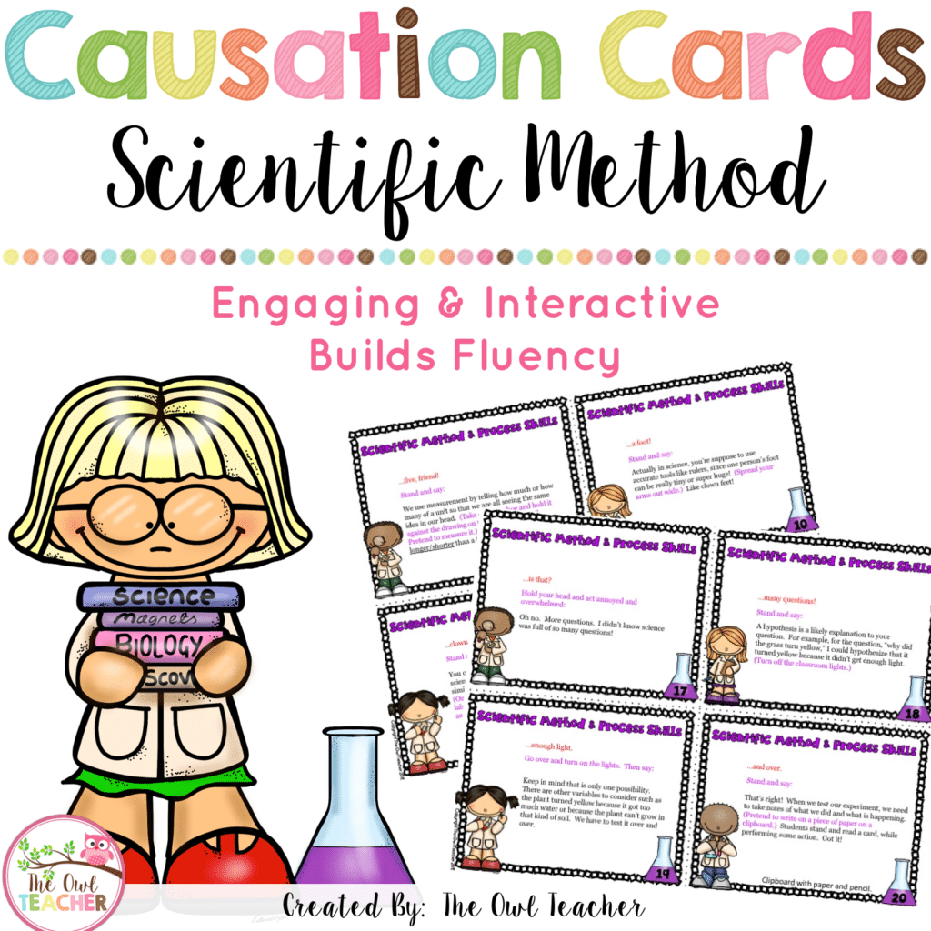 Scientific Method and Process Skills Causation Cards - The Owl Teacher