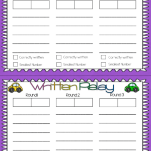 Place Value Relay: Expanded Form, Standard Form, and Written Form