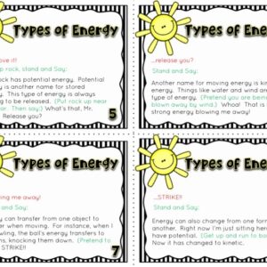 Types of Energy Causation Cards
