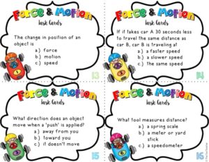 Force and Motion Task Cards - The Owl Teacher