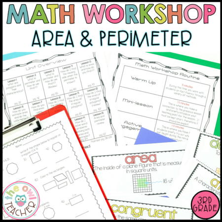 Perimeter and Area Unit for Math Workshop - The Owl Teacher