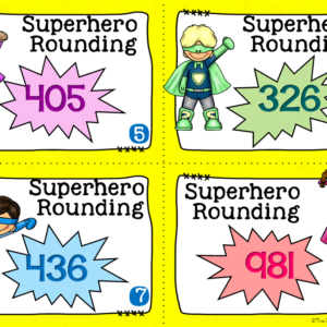 Rounding to the Tens and Hundreds Task Cards