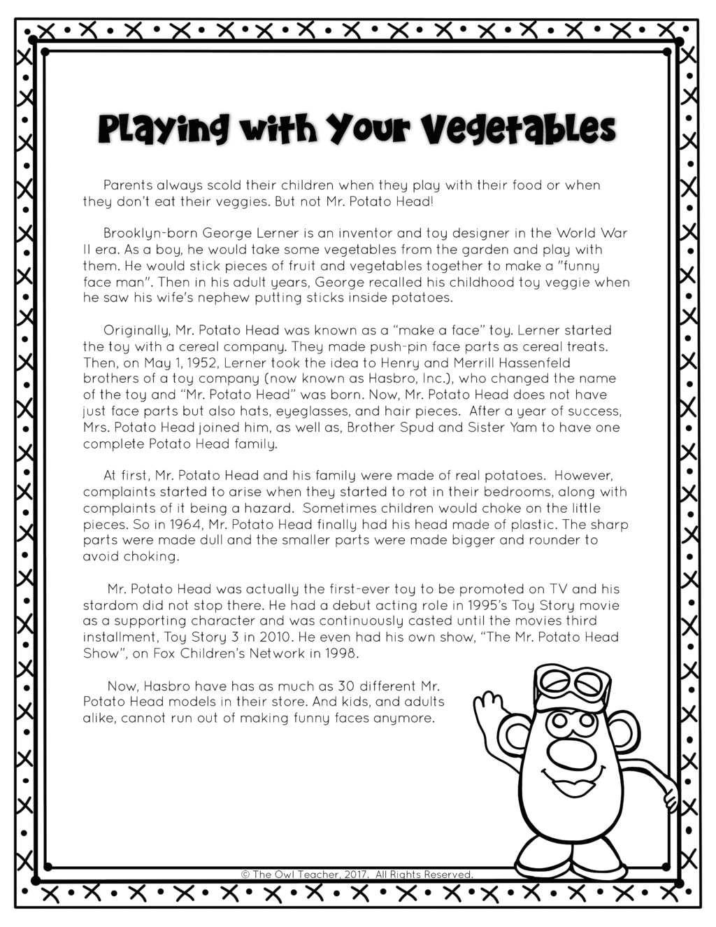 Toy Inventions Nonfiction Reading Passages Printable Digital google C3A