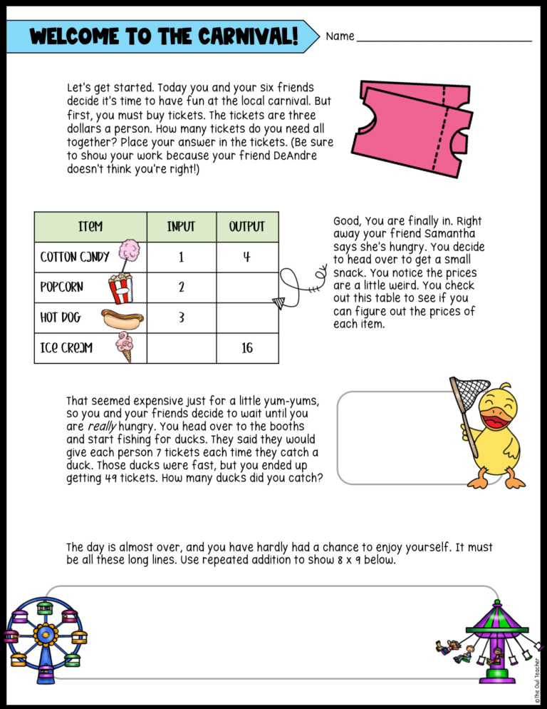 Multiplication and Division Guided Math Workshop - The Owl Teacher