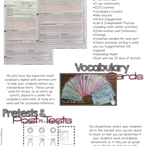 3rd Grade Math Workshop Bundle