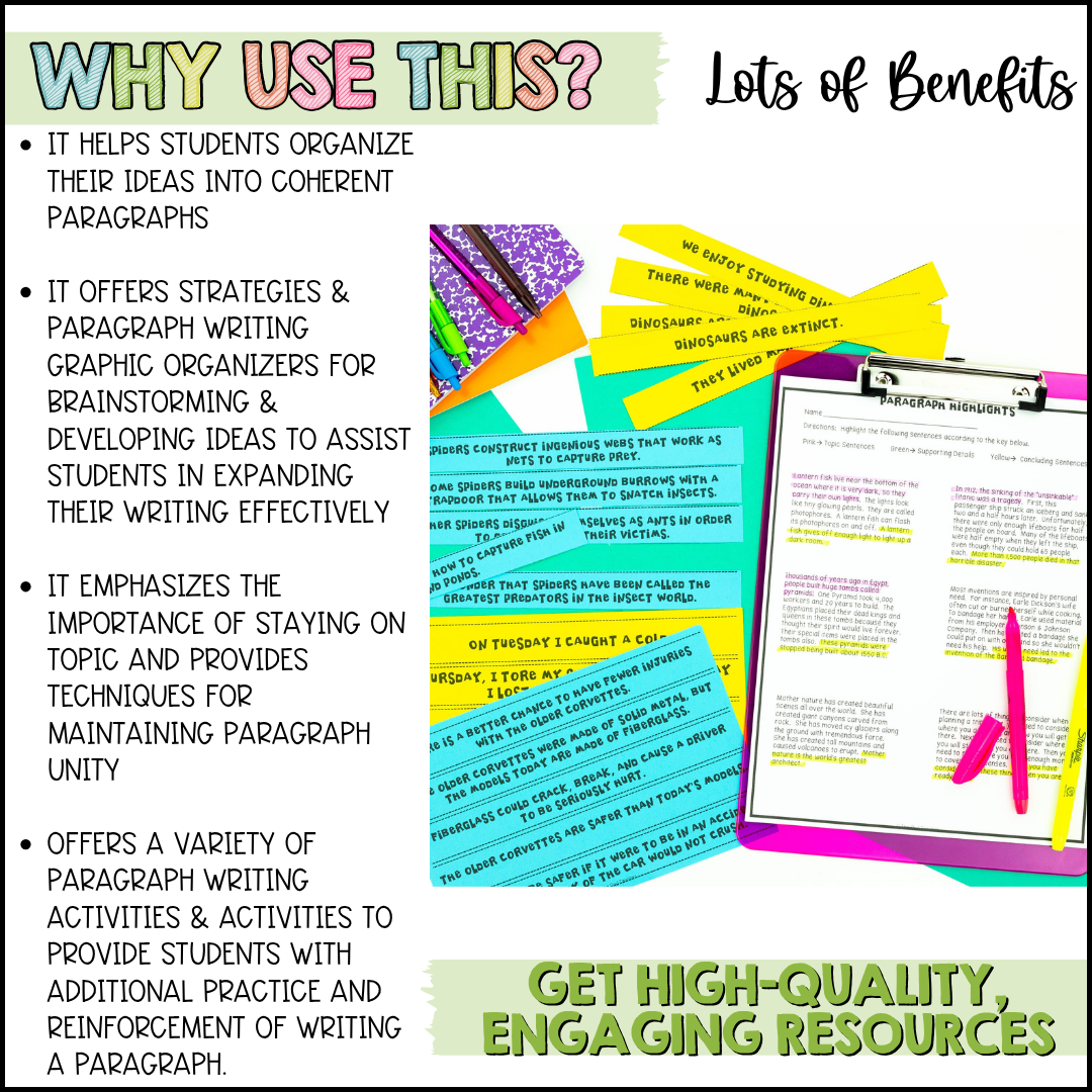 Paragraph Writing Practice: Topic Sentences, Supporting Details, and Conclusions - Image 3