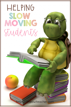 Do you have slow moving students? These slow learners can really make teaching frustrating, especially when you aren't sure what to do. These strategies help teachers with their "turtles" without having to fail them in the process.
