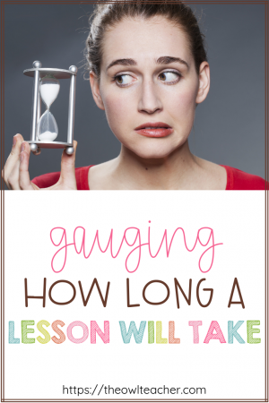 Have you ever struggled with predicting how long a lesson takes? Have you sometimes ran out of time during a lesson and not finished everything you needed to do, or ended up having too much time left over? This post covers how to estimate the time you need for each lesson.