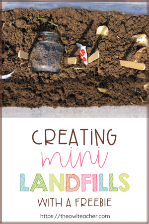 Help students understand how our landfills are filling up with this earth day activity! This activity is an engaging, hands-on activity that includes a reading piece and a free download to help your students understand how landfills work and the decomposition process. Create your own mini-landfill today!