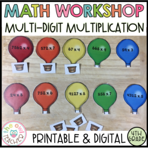 Multiplication Strategies with Larger Numbers Guided Math Workshop Unit