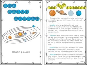 Solar System Accordion Booklet - The Owl Teacher