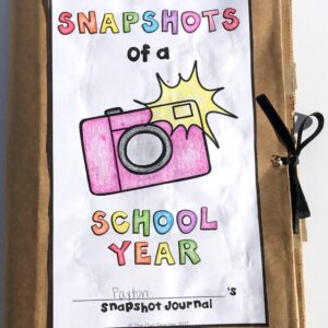 End of the Year Snapshots of a School Year Memory Book