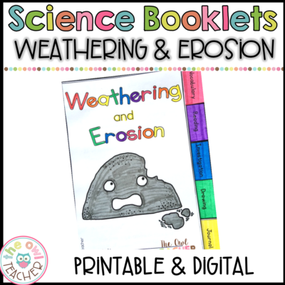Weathering & Erosion Science Investigation Booklet Printable & Digital