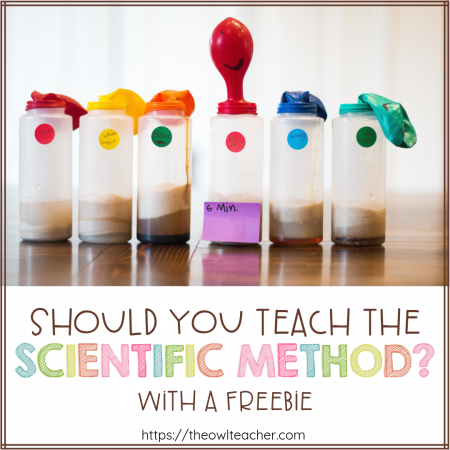 Should you teach the scientific method? Many classrooms across the country begin science by teaching the scientific method, but with NGSS having a strong emphasis on scientific inquiry, just where does this fit in? Check out this post and grab a freebie!