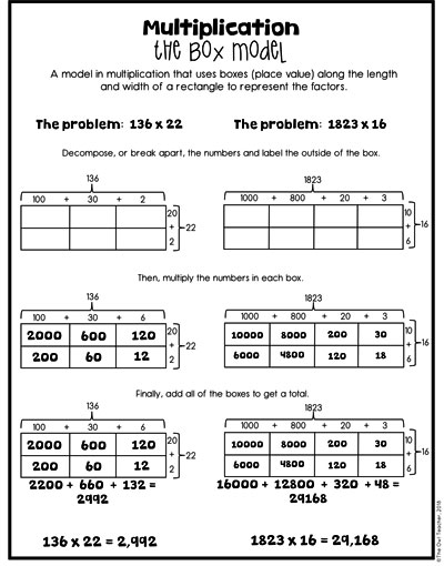 Do your students struggle with multiplying large numbers? Help them learn multi-digit multiplication with strategies such as the area model, the box method, the partial products method, and the distributive property today! Click here to find out more.