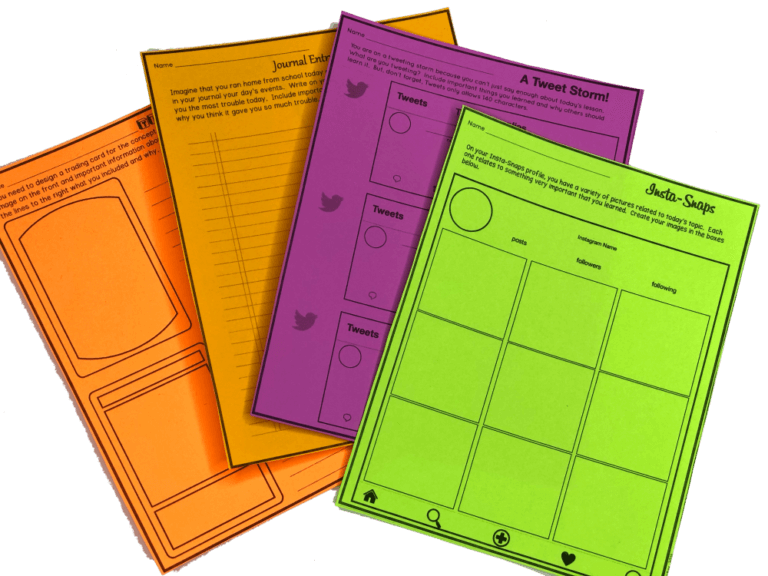 exit ticket assignment ideas full page printable digital google