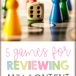 Are you looking for some games that you can use whole group to review important content with your class before a test? Check out these 5 engaging games for reviewing!