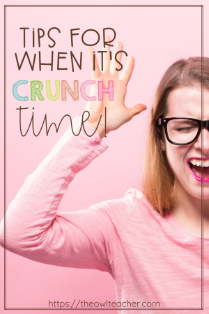 Time is running out and you still have a lot of work to get through. How do you make sure that you teach everything you need to do during crunch time? Check out these tips to help you survive the crunch and keep your students on task!