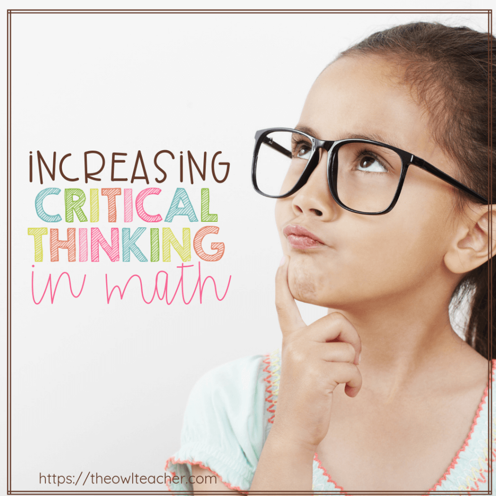 critical thinking in the math classroom