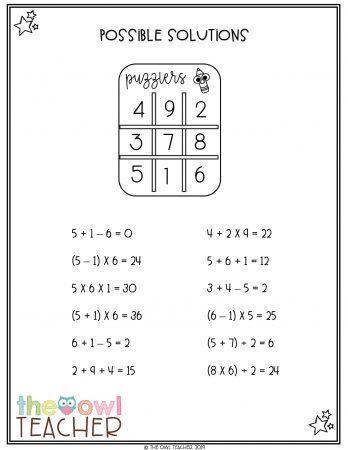 It's so important that students are increasing their critical thinking skills in math each day. Learn how I use the game puzzlers to do just that! Save this pin and then check it out!