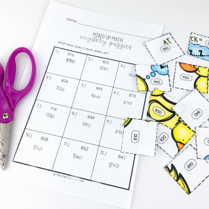 Rounding to the Nearest 10 & 100 Mixed Up Puzzles Printable & Digital (Google)