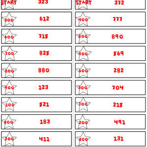 Rounding to 10 and 100 Start2Finish Printable & Digital (Google) Math Puzzles